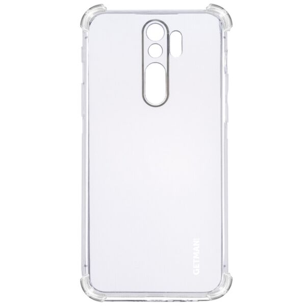 

Противоударный Защитный Термополиуретановый Чехол - Накладка GETMAN Ease logo для Xiaomi Redmi 9 с Усиленными Углами / Минималистичный / Transparent / Прозрачный