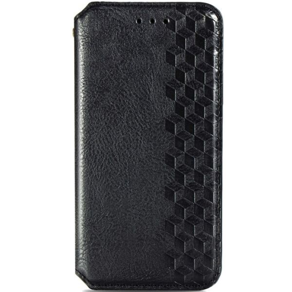 

Противоударный Защитный Кожаный Чехол - Книжка с Подставкой GETMAN Cubic PU для Samsung Galaxy A51 Силиконовый / с Отсеком для Визитницы / Черный