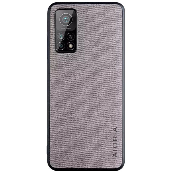 

Противоударный Защитный Термополиуретановый Чехол - Накладка AIORIA Textile для Xiaomi Mi 10T / Mi 10T Pro Матовый / Классический / Тканевый / Серый