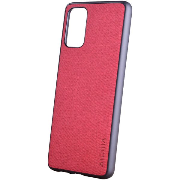

Противоударный Защитный Термополиуретановый Чехол - Накладка AIORIA Textile для Samsung Galaxy S20 FE Матовый / Классический / Тканевый / Красный