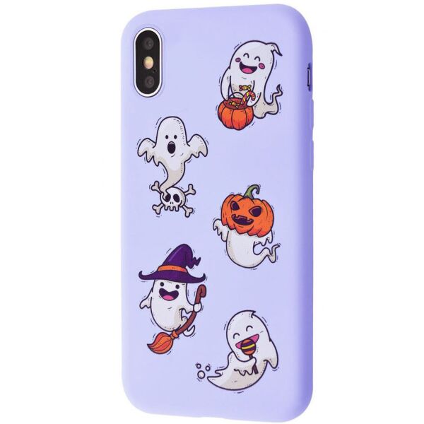 

Противоударный Защитный Термополиуретановый Чехол - Накладка WAVE Fancy для Apple iPhone X / XS (5.8'') Матовый / Ghosts / Light purple