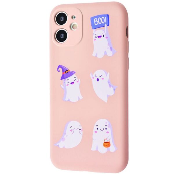

Противоударный Защитный Термополиуретановый Чехол - Накладка WAVE Fancy для Apple iPhone 11 (6.1'') Матовый / Ghosts / Pink sand