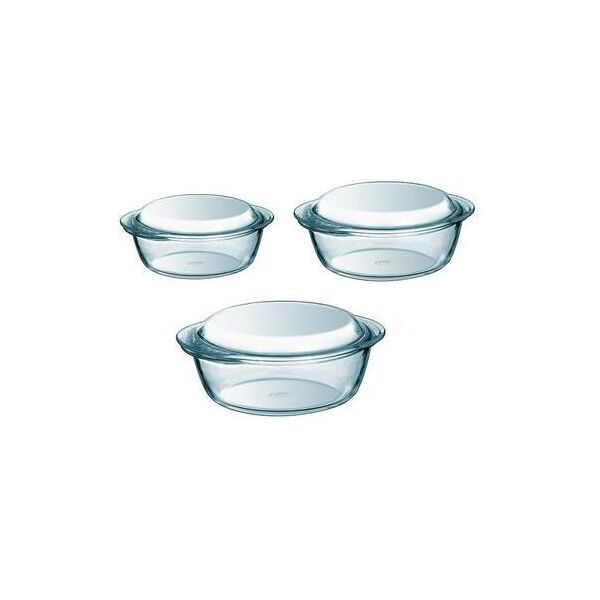 

Набор кастрюль Essentials 1.4л, 2.1л, 3л, жаропрочное стекло PYREX DP61973