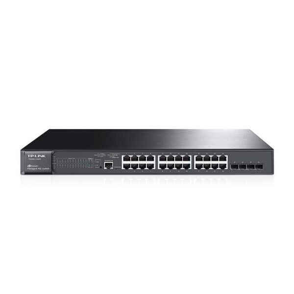

Коммутатор TP-LINK T2600G-28MPS (TL-SG3424P) 24x1GE/PoE+ 384W, 4x1GE/SFP, L2, JetStream (T2600G-28MPS)