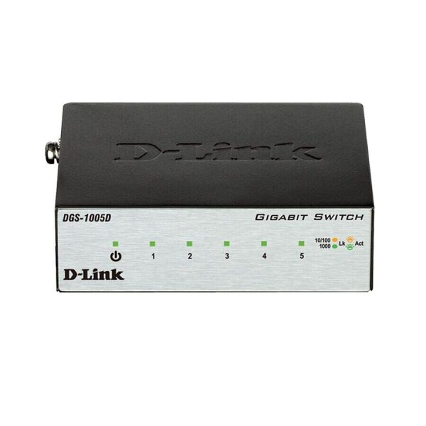 

Коммутатор D-Link DGS-1005D 5xGE, Desktop металл, Неуправляемый (DGS-1005D)