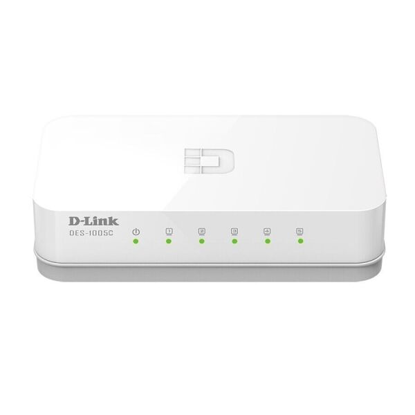 

Коммутатор D-Link DES-1005C 5xFE, Desktop, Неуправляемый (DES-1005C)