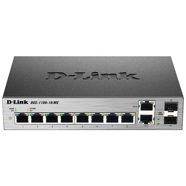 

Коммутатор D-Link DGS-1100-10/ME 8x1GE, 2xSFP/1GE (combo) MetroEthernet Smart (DGS-1100-10/ME)