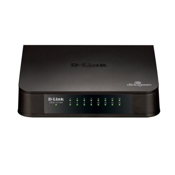 

Коммутатор D-Link DES-1016A 16xFE, Desktop, Неуправляемый (DES-1016A)