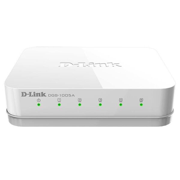 

Коммутатор D-Link DGS-1005A 5xGE, Desktop, Неуправлямый (DGS-1005A)