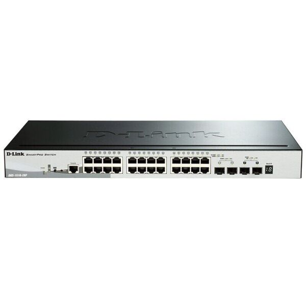 

Коммутатор D-Link DGS-1510-28P 24x1G PoE, 2xSFP, 2xSFP+ 10G, SmartPro (DGS-1510-28P)