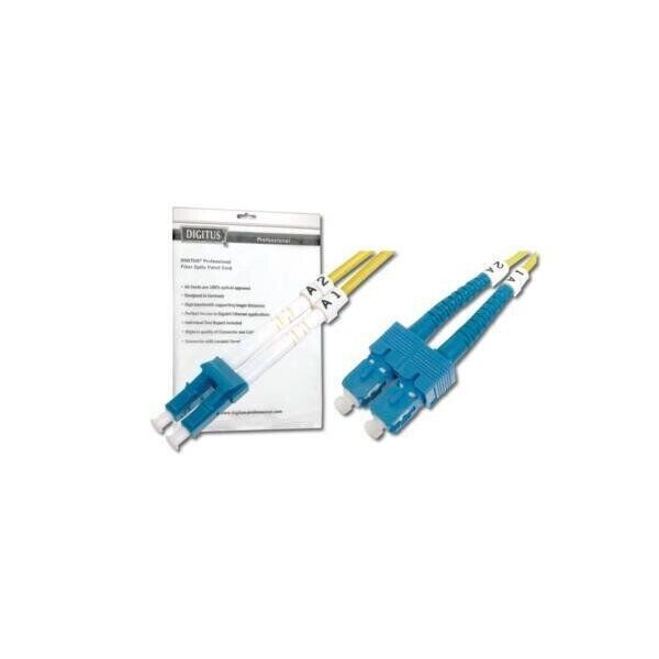 

Оптический патч-корд DIGITUS LC/UPC-SC/UPC, 9/125, OS2, duplex, 1m (DK-2932-01)