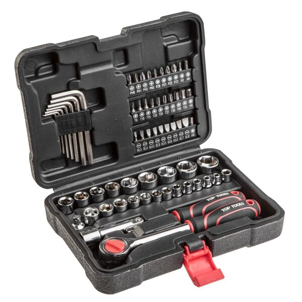 

Набор торцевых гаечных ключей Top Tools 3/8, 63 ед. (38D515)