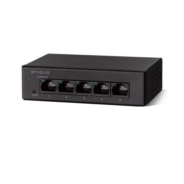 

Коммутатор Cisco SB SF110D-05 5-Port 10/100 Desktop Switch (SF110D-05-EU)