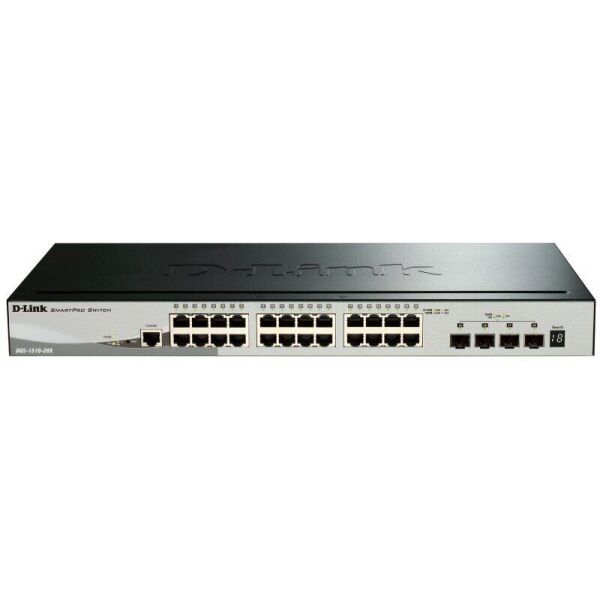 

Коммутатор D-Link DGS-1510-28X 24x1GE, 4xSFP+, стекируемый, SmartPro (DGS-1510-28X)