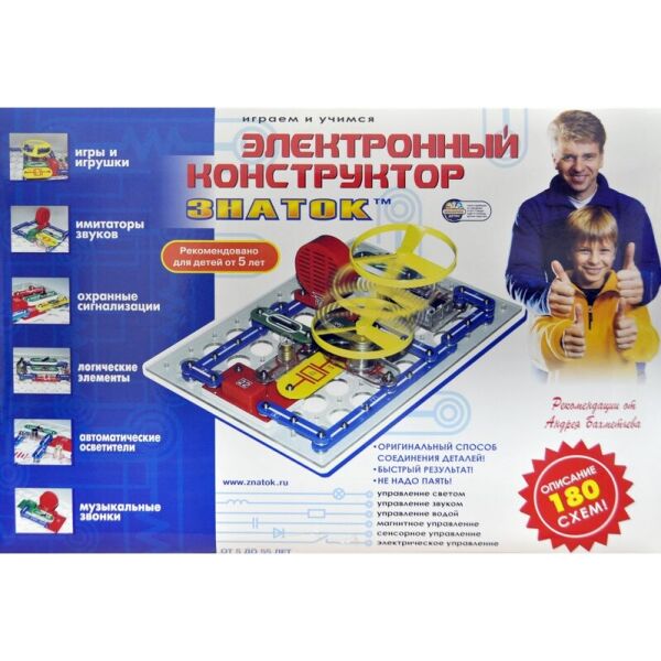 

Электронный конструктор Znatok 180 схем
