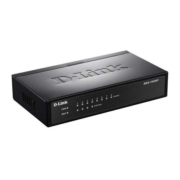 

Коммутатор D-Link DES-1008P 8xFE (4xFE PoE, 4xFE), 52W (DES-1008P)