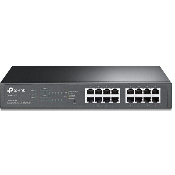 

Коммутатор TP-LINK TL-SG1016PE 16x1GE/8xPoE+ 124.4 Вт, EasySmart (TL-SG1016PE)