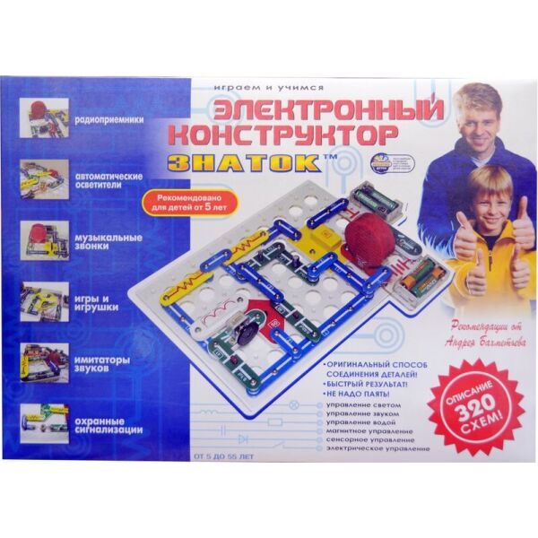 

Электронный конструктор Znatok 320 схем