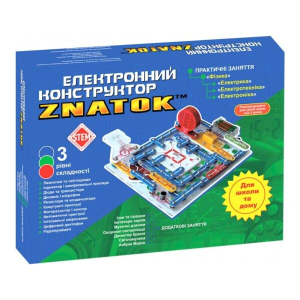 

Электронный конструктор ЗНАТОК Школа (999+ схем)