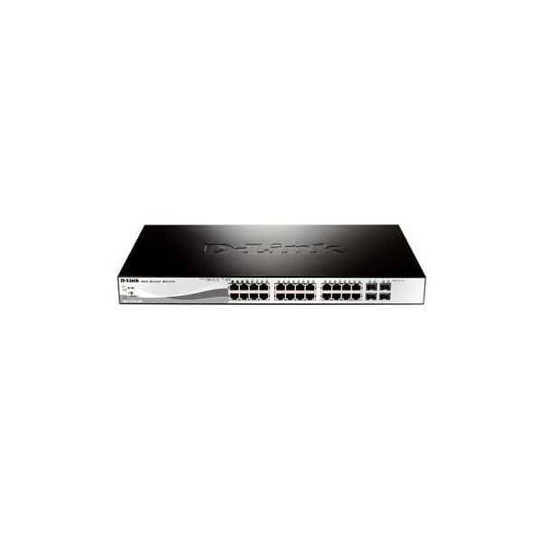 

Коммутатор D-Link DGS-1210-28P 24port 1GE PoE, 4x1GE/SFP, PoE-бюджет 193W, WebSmart (DGS-1210-28P)