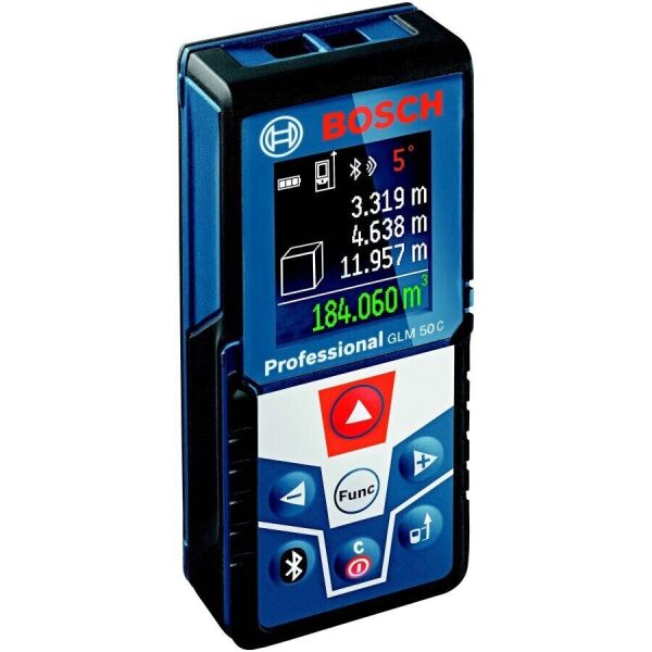 

Дальномер лазерный Bosch Professional GLM 50 C, Bluetooth, ±1.5 мм, 0,05-50 м, 0-360° , синий (0.601.072.C00)