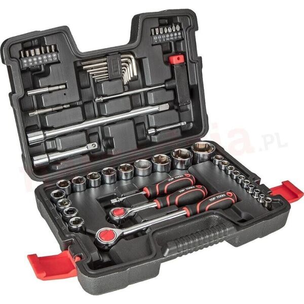 

Набор сменных головок Top Tools 1/4", 1/2" 53 ед. (38D530)