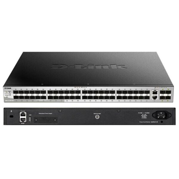 

Коммутатор D-Link DGS-3130-54S 48xSFP 1G, 2x10GE, 4xSFP+, L3, Стекируемый (DGS-3130-54S)