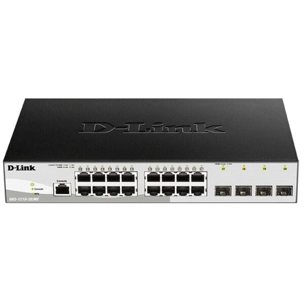 

Коммутатор D-Link DGS-1210-20/ME/B 16x1GE, 4xSFP, WebSmart (DGS-1210-20/ME/B)
