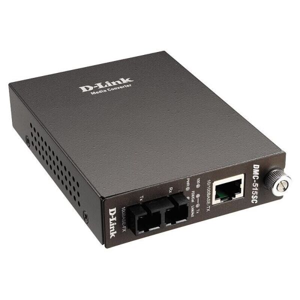 

Медиаконвертер D-Link DMC-515SC 1x100BaseTX-100BaseFX, SM 15km, SC (DMC-515SC)