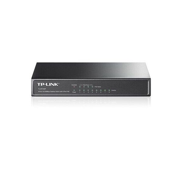 

Коммутатор TP-LINK TL-SF1008P 8xFE/PoE 65W, Неуправляемый, Настольный (TL-SF1008P)