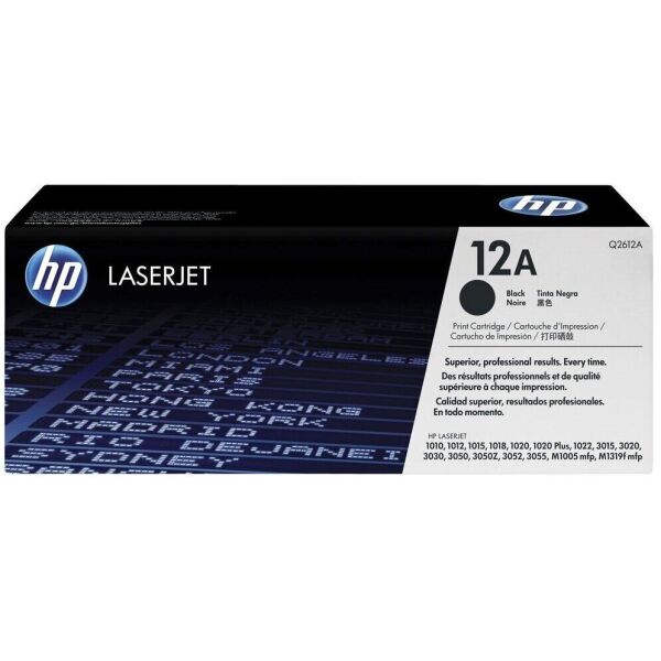 

Картридж HP 12A LJ P1010/1012/1015/1020/M3015/3050/M1005/M1319 Black (Q2612A)