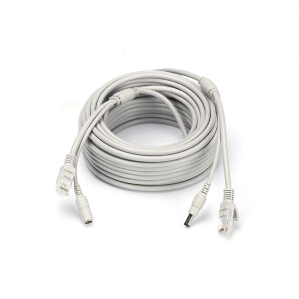 

Патчкорд комбинированный по витой паре Merlion RJ-45+DC 20m