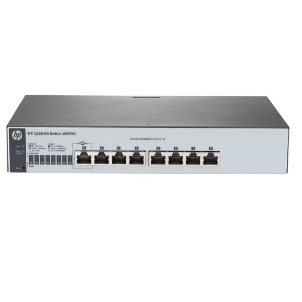 

Коммутатор HP 1820-8G Smart Switch, 8xGE ports, L2, Inline PoE, LT Warranty (J9979A)