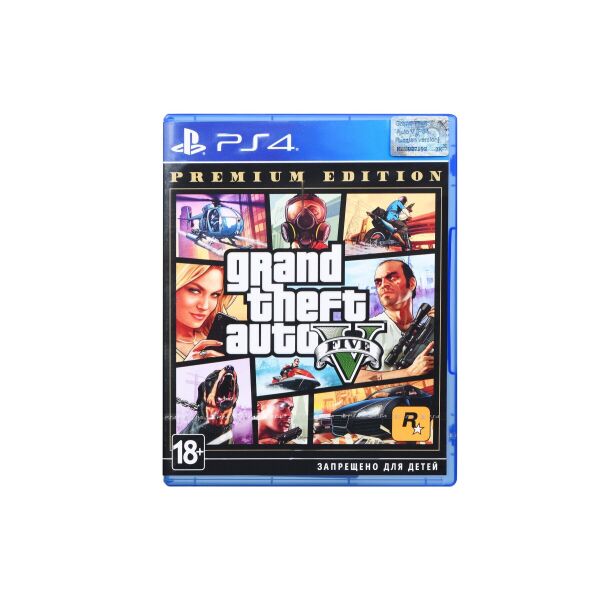 

Игра для PS4 Grand Theft Auto V Premium Edition Blu-Ray диск (5026555426886)
