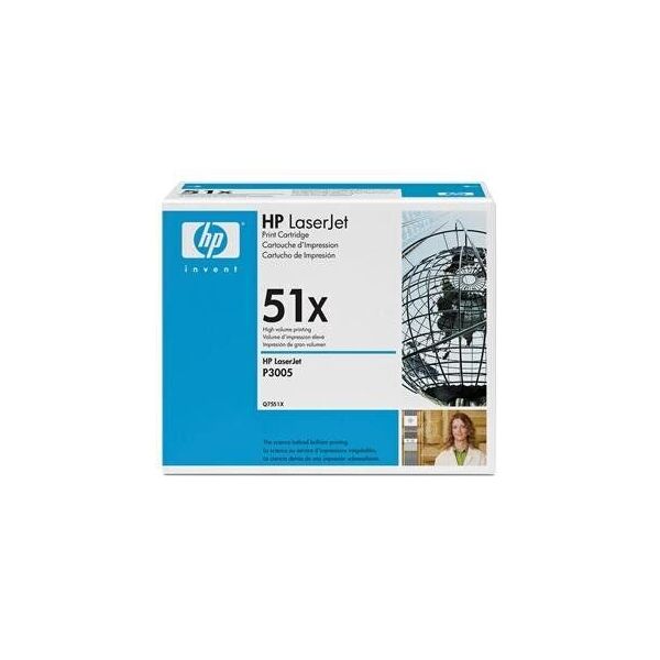 

Картридж HP 51X LJ P3005/M3027/M3035 Black (13000 стр) (Q7551X)