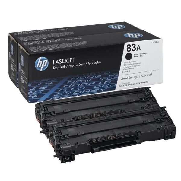 

Картридж HP 83A LJ M125/M127/M201/M225 Black Двойная упаковка (CF283AF)
