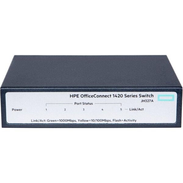 

Коммутатор HPE 1420 5G Switch, Unmanaged, 5xGE ports, L2, LT Warranty (JH327A)