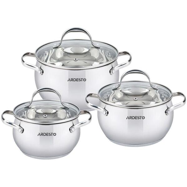 

Набор посуды Ardesto Gemini 6 предметов, нержавеющая сталь (AR1906GSS)
