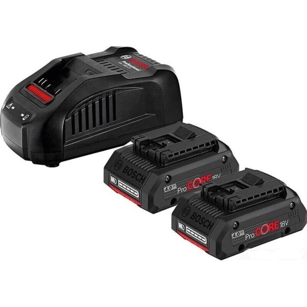 

Набор Bosch 2х акумулятора ProCORE18V 4.0Ah + ЗУ (1.600.A01.6GF)