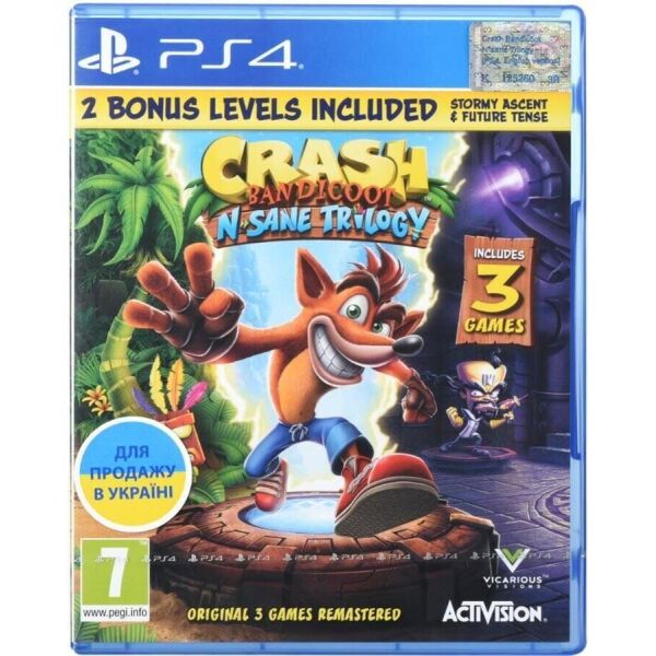 

Игра для PS4 Crash Bandicoot N'sane Trilogy Blu-Ray диск (88222EN)