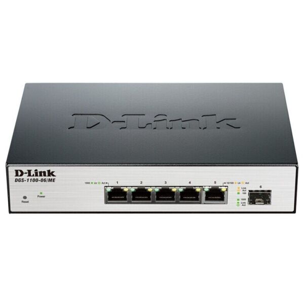 

Коммутатор D-Link DGS-1100-06/ME 5port 1GE, 1xSFP, MetroEthernet, WebSmart (DGS-1100-06/ME)