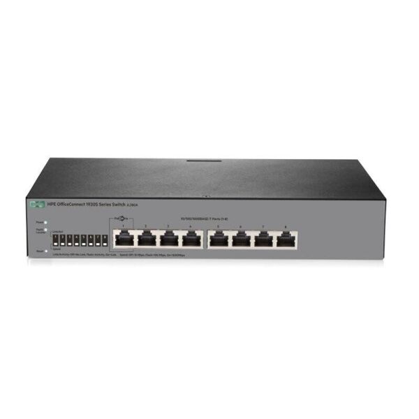 

Коммутатор HPE 1920S 8G Switch, 8xGE ports, L2/3, Static, LT Warranty (JL380A)