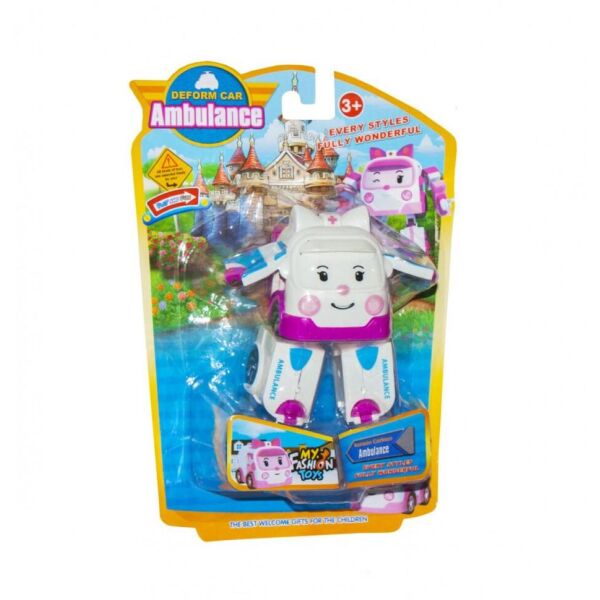 

Трансформер транспорт Robocar POLI 378B (Белый Скорая)