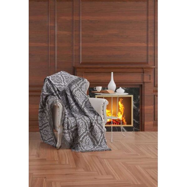 

Плед-накидка Eponj Home Buldan Keten - Damask 170*220 haki (svt-2000022259248)