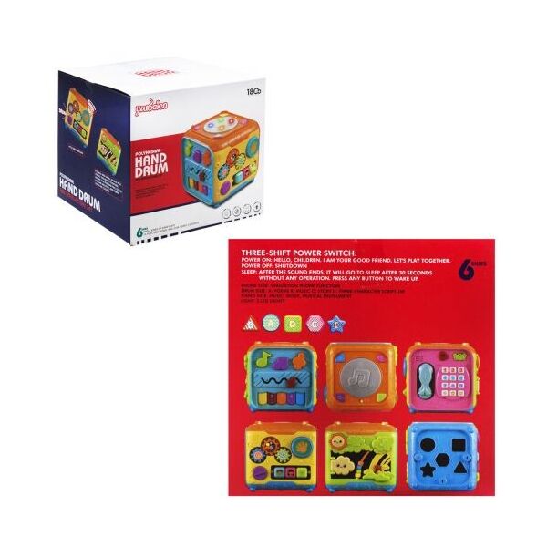 

Интерактивная игрушка Многофункциональный развивающий куб Hand Drum RT681