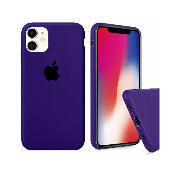 

Чехол накладка xCase для iPhone 11 Silicone Case Full фиолетовый