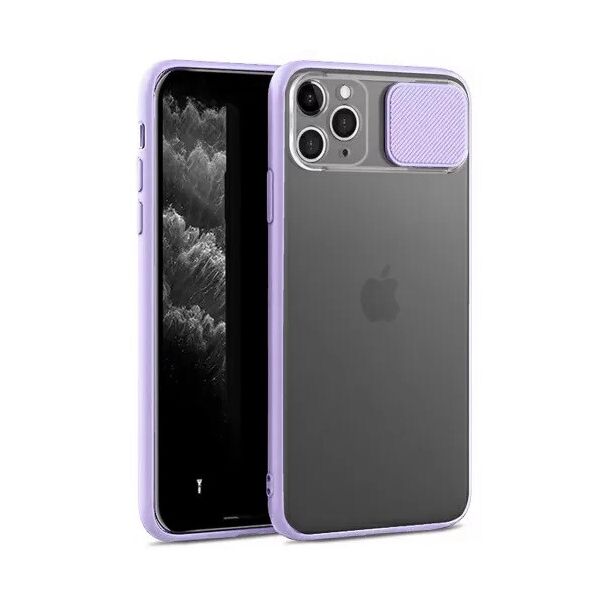 

Чехол накладка xCase для iPhone 12/12 Pro Slide Hide Camera Lilac