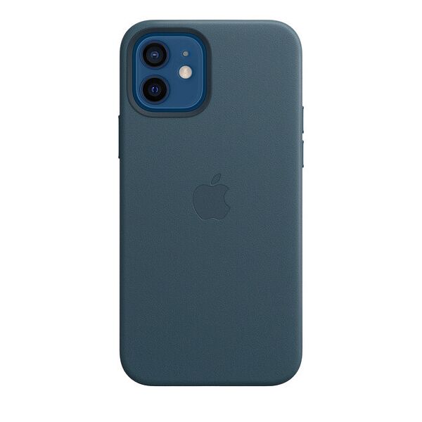 

Чехол накладка xCase для iPhone 12 Mini Leather case Full with MagSafe Blue