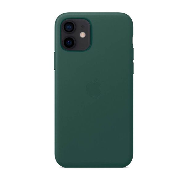 

Чехол накладка xCase для iPhone 12 Mini Leather case Full with MagSafe Green