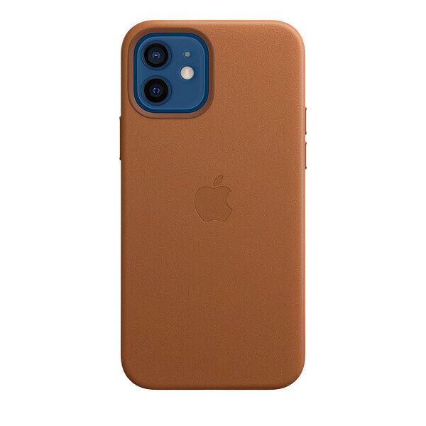 

Чехол накладка xCase для iPhone 12 Mini Leather case Full with MagSafe Brown